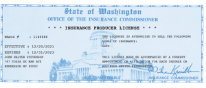 Washington License