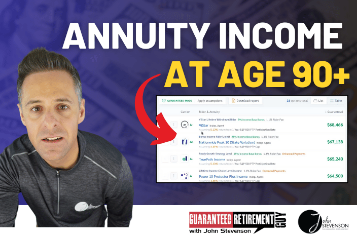 Annuity income past 90